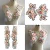 Exquisite 3D Flowers Imitation Patch DIY Lace Collar Embroidery Patch Clothes Applique Accessories Sewing Trim Decoration