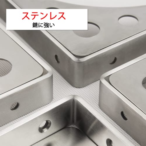 KKlewu L-Shaped Stainless Steel Iron Shelf Brackets, 2-Way, Heavy-Duty, with Screws, Set of 2 (200mm)