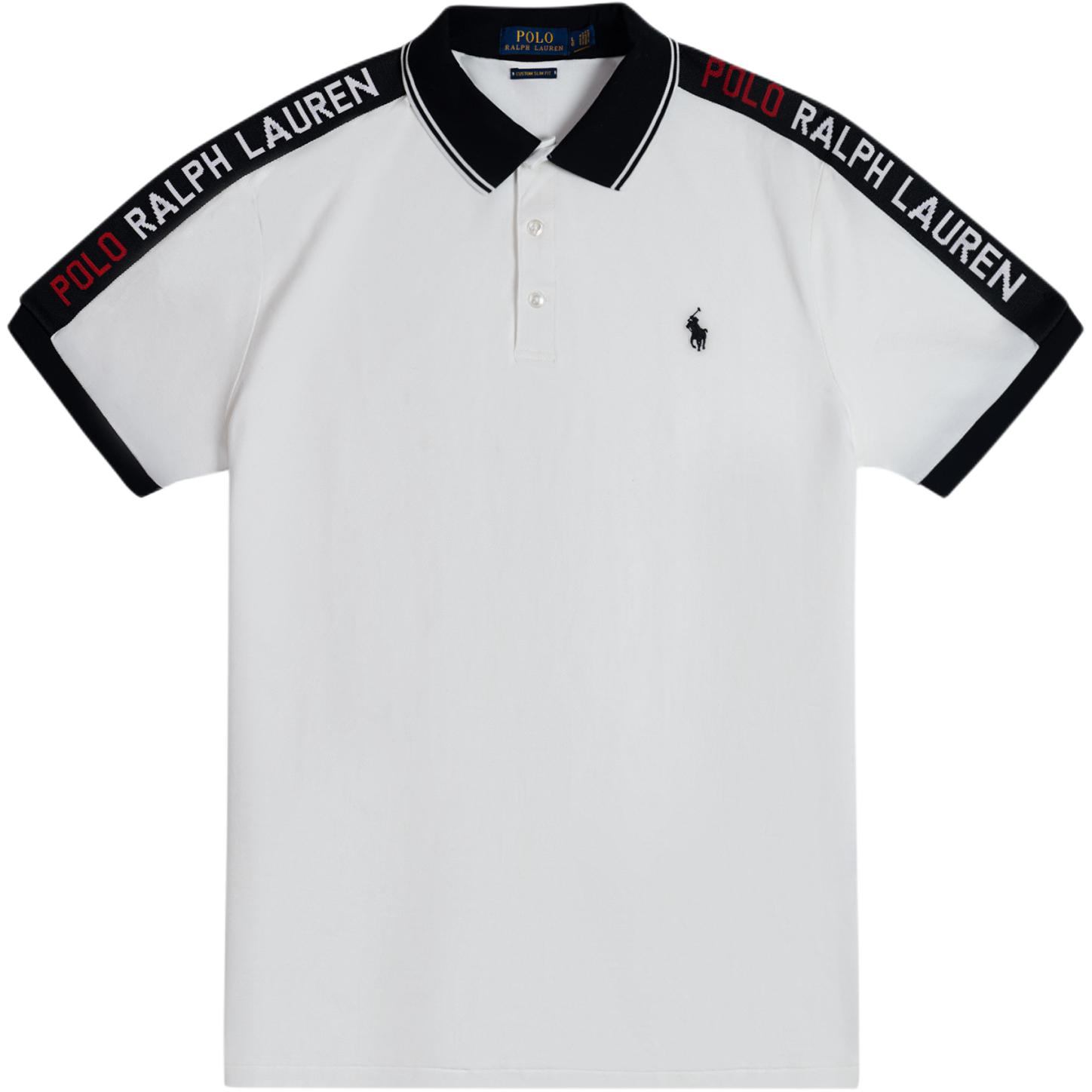 

Polo Ralph Lauren Рубашка поло с коротким рукавом, вышитым логотипом пони, в стиле колор-блок, мужская, топы 710790906-002 S