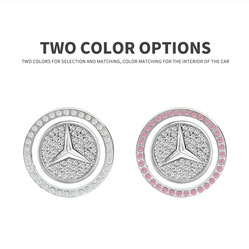 Car One-Click Start Stop Engine Rhinestone Ring Circle Trims Protective Cover for Mercedes Benz W211 W204 W210 W203 CLA GLA OM3