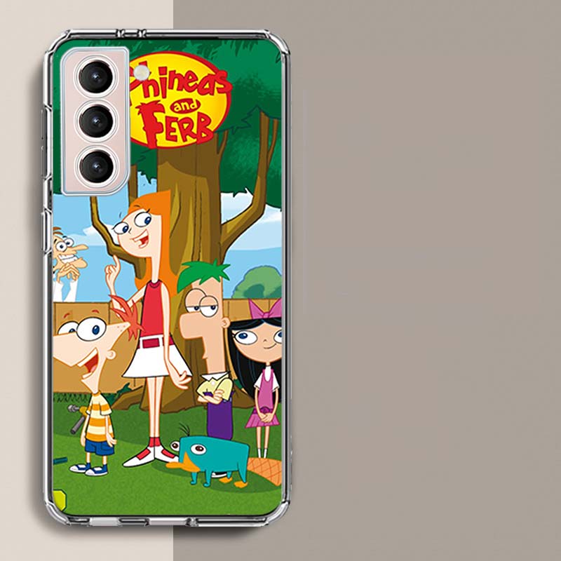Cartoon Perry The Platypus Phone Case For Samsung Galaxy S25 Edge S24 S23 FE S21 S20 S10 Plus S22 S26 Ultra Cover Clear Cases TP