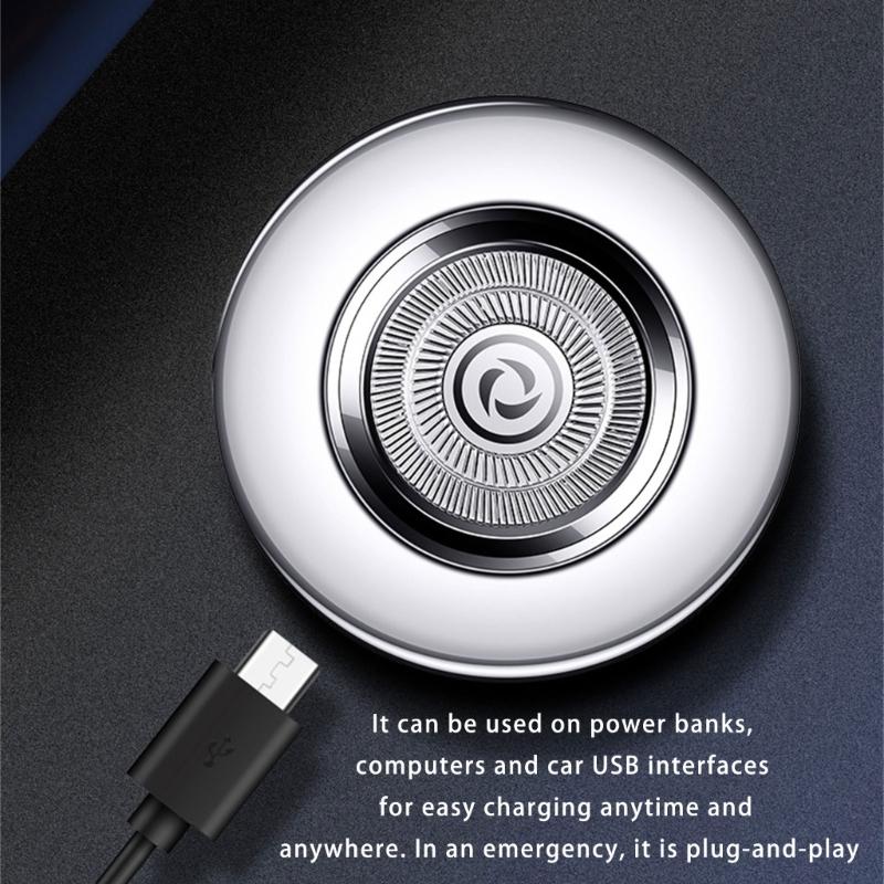 Portable Men Electric Shaver IPX7 Waterproof Lightweight Rechargeable Facials Hair Trimmer For Travel And Daily Grooming
