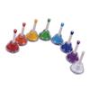 8 Note Diatonic Metal Bell Colorful Handbell Hand Percussion Bells Kit Musical Toy for Kids Children for Musical