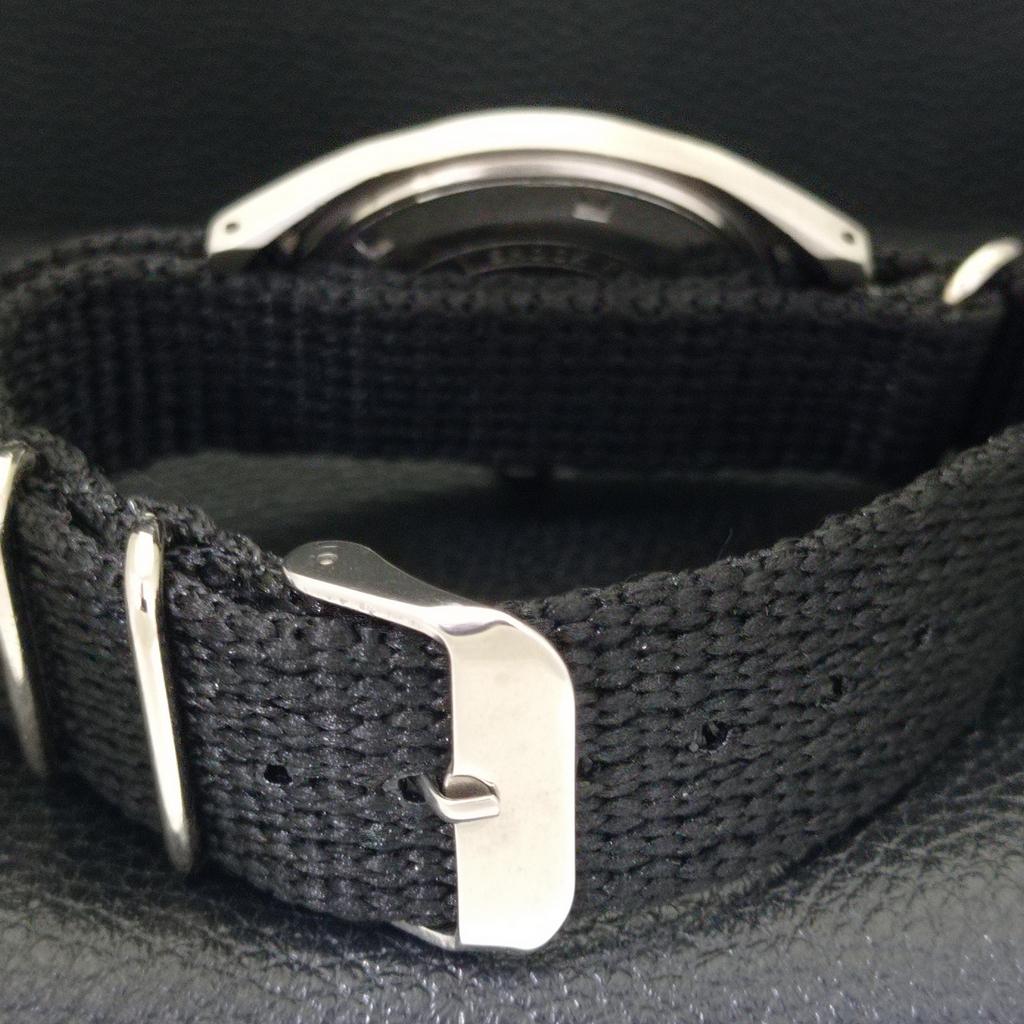 HANDAUFZUG VINTAGE HMT JANATA INDISCHE HERRENUHR SCHWARZES ZIFFERBLATT a700065-5