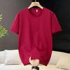 T-shirt da uomo tinta unita con scollo rotondo – Taglia forte, manica corta, vestibilità ampia, basica (5XL-13XL)