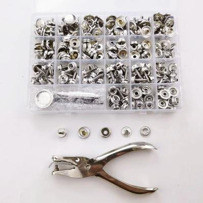 Stainless Steel Snap Button 3/8" 15mm Size Canvas Snap Setting Tool Included Marine Grade Snap Button Fastener