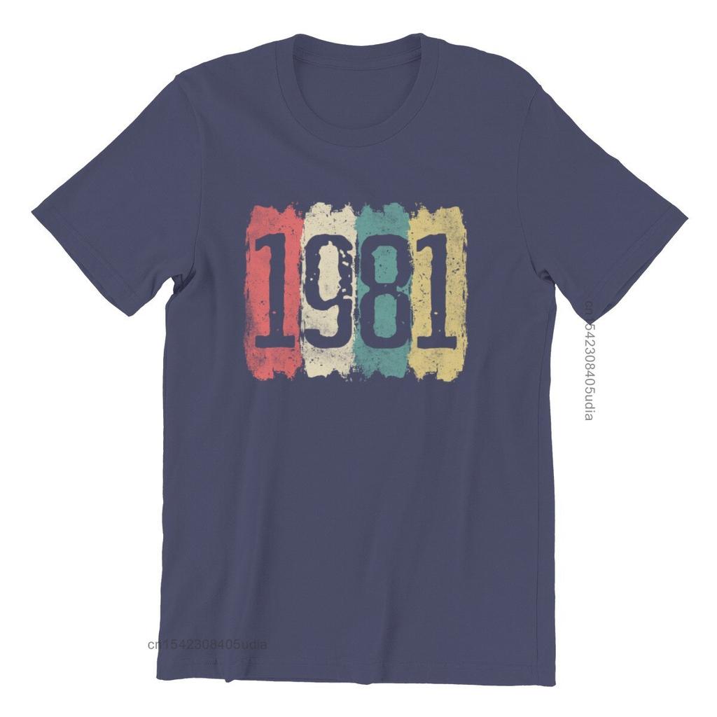 40th Birthday 40 Years 1981 Vintage Men’S Premium T-Shirt Games Pink Punk New Tops Shirts Men Tshirts Graphic