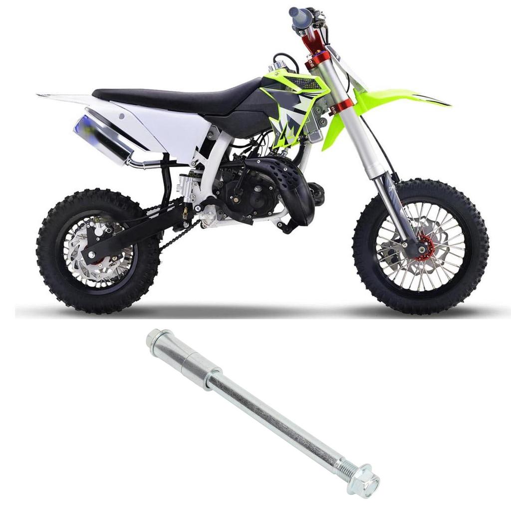 15mm 220mm Front Rear Axle with 2 Bushing Polished Housing Fit for Pit PRO Trail Dirt Bike 70cc 90cc