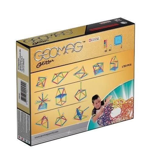 Jeu de construction - geomag - glitter - 30 pièces - multicolore - à partir de 3 ans