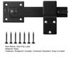 Barn Door Flip Latch with Mounting Accessories 360-Degree Rotation Privacy Security Easy To Install Sliding Door Latch Gate Latch