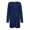 Fashion Women's Solid Colour Tops Long Sleeves With Pockets Cardigan Jacket