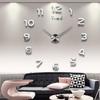 Large 3D DIY Acrylic Wall Clock - Creative Home Decor Internet Celebrity Style