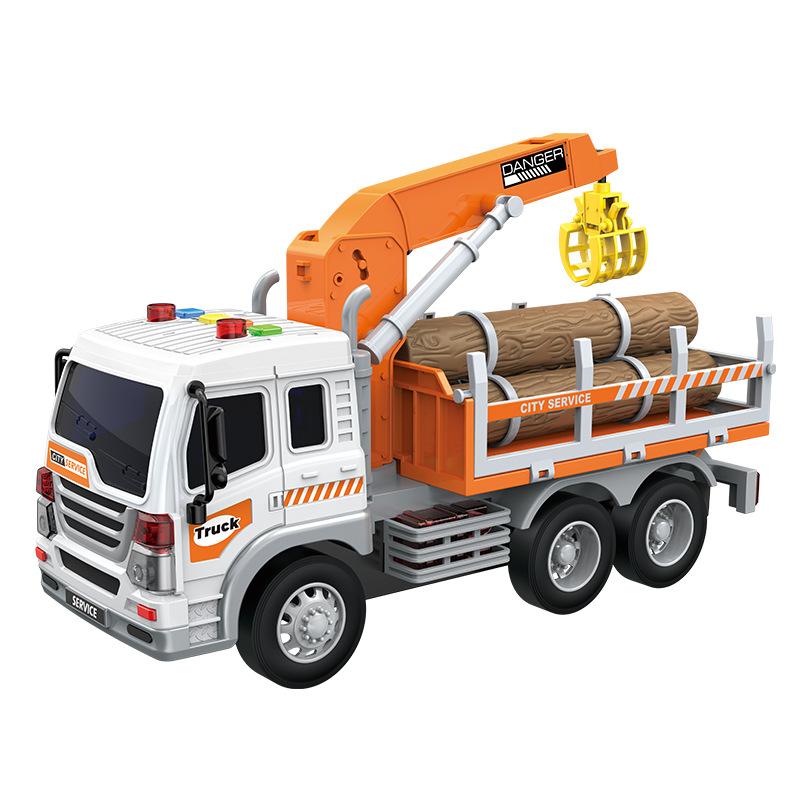 Dětské hračky Inerciální náklaďák na dřevo Vodní náklaďák Silniční odtahový náklaďák Zvukové a lehké autíčko