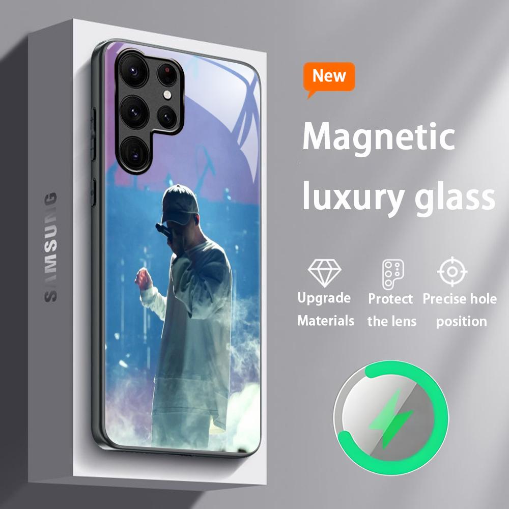 Star N-F Rapper Popular Phone Case For Samsung S25 S24 S23 S22 S21 S20 Plus Ultra Note20 Glass Magnetic Case