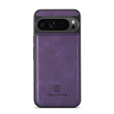 DG.MING For Google Pixel 9 Pro XL Case Anti-Drop Leather Coated PC+TPU Phone Back Cover