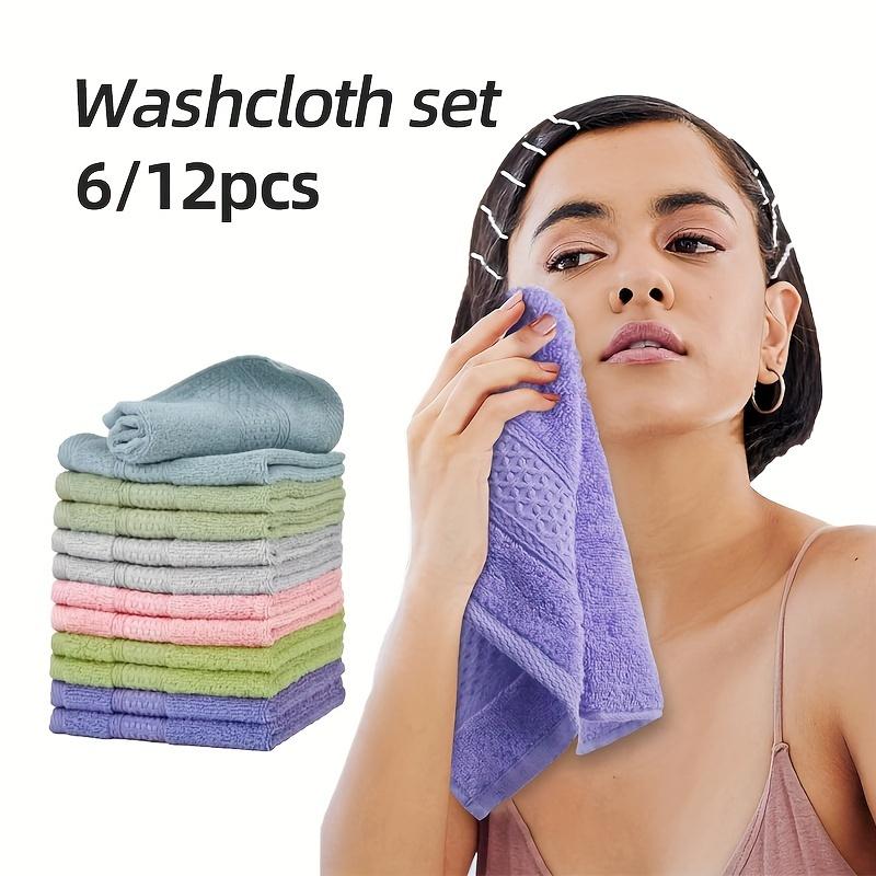6/12 Pcs Useful Towel Set Square Face Towel Strong Water Absorption Cotton Washcloth Small Pure Cotton Towel Wipe Hands