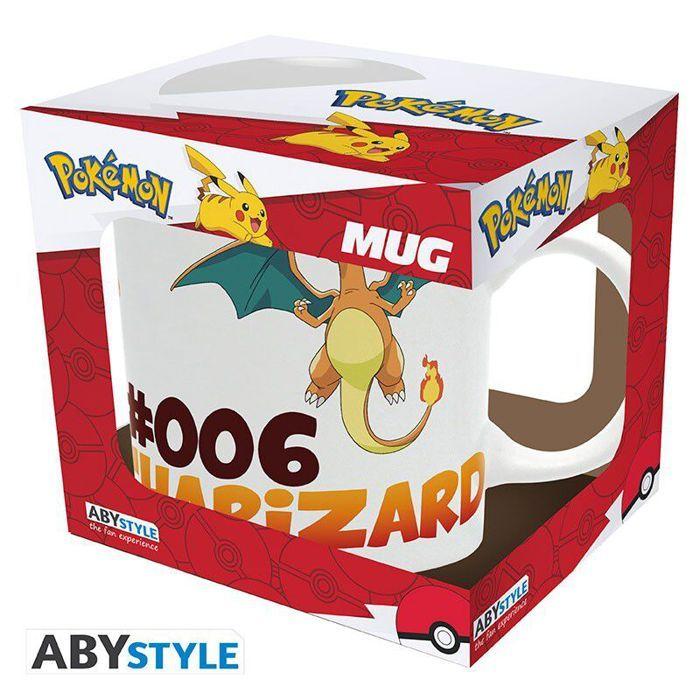 Mug - gye - charizard type - pokémon - intérieur - adulte - rouge