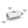 1Pc Car Oil Pressure Sensor Adapter Steel Side Hole 1/8 NPT Internal Thread M12 M10 M14 1/4NPT Gauge Interface