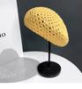 Japanese Simple Versatile Beret Children Summer Thin Hollow Straw Bud Hat Internet Celebrity British Painter Hat