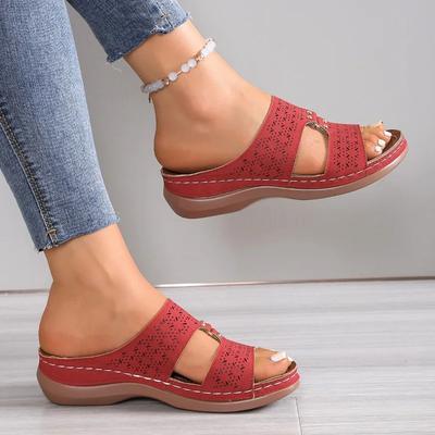 2025 New Ladies Shoes Open Toe Women's Slippers Outdoor Casual Summer New Plus Size Light Comfortable Flat Slippers