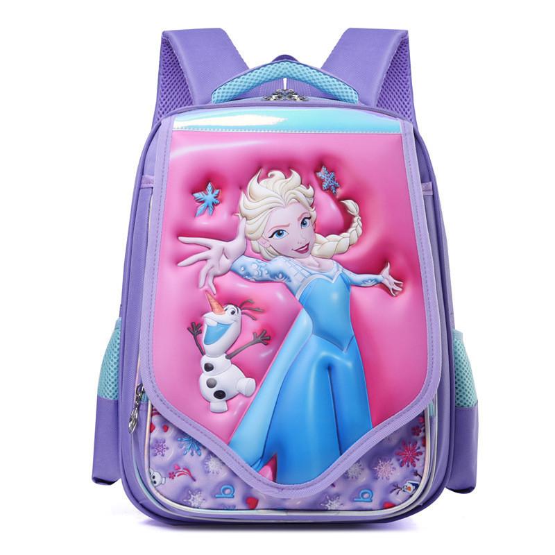 Cute And Durable Oxford Cloth Kids Backpack With Spine Protection For Boys And Girls