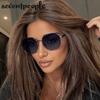 Vintage Square Punk Sunglasses Women  Luxury Brand Trendy Polygon Metal Frame Sunglass Classic Outdoor Driving Shades UV400
