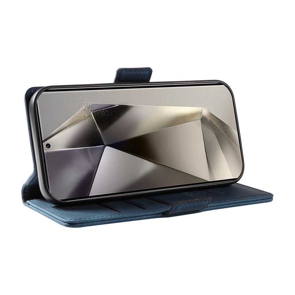 YIKATU YK-005 For Samsung Galaxy S25 Ultra Case PU Leather Wallet Phone Cover Skin Touch Feeling