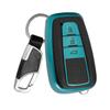 Toyota Leather TPU Key Case with Carabiner Hook Key Shell Remote Control Cover C-HR