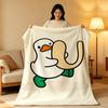 Character A-Avatar D-Duck Throw High-Density Short Plush Blanket Soft Skin-Friendly for Sofa Nap Air-Conditioned Room