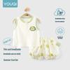 Youqi Summer Baby Clothes Set: Stylish Short-Sleeve Top & Shorts for Boys and Girls.