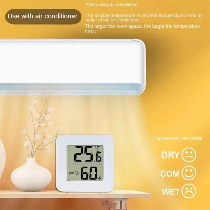 Temperature Meter Gauge LCD Screen Mini Digital Thermometer Hygrometer Sensor Gauge Weather Wall Mount Sensor For Home Use