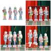Charm Soldier Figure Soldier Doll for Christmas Home Decors Cartoon Soldiers