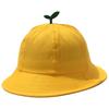 Cute Green Shoots Yellow Baby Hats Wide Brim Baby Boy Girl Bucket Hat Windproof Kids Sun Hat Outdoor Children Bob Beach Caps