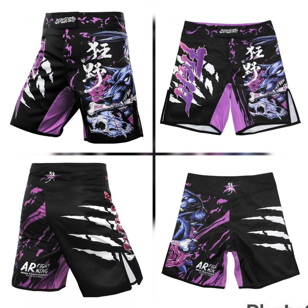 MMA UFC Shorts Pants Muay Thai Martial Arts Kickboxing Boxing Fight Unisex Men Women Kid Quick Dry Print Elastic Polyester Training