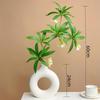 Lifelike Artificial Flower Arrangement - Potted Green Plants for Indoor Decoration in Living or Dining Rooms.
