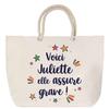 Beach Bag - PLANETEE - Juliette - Rope Handle - Large Size - Multicolored Cotton