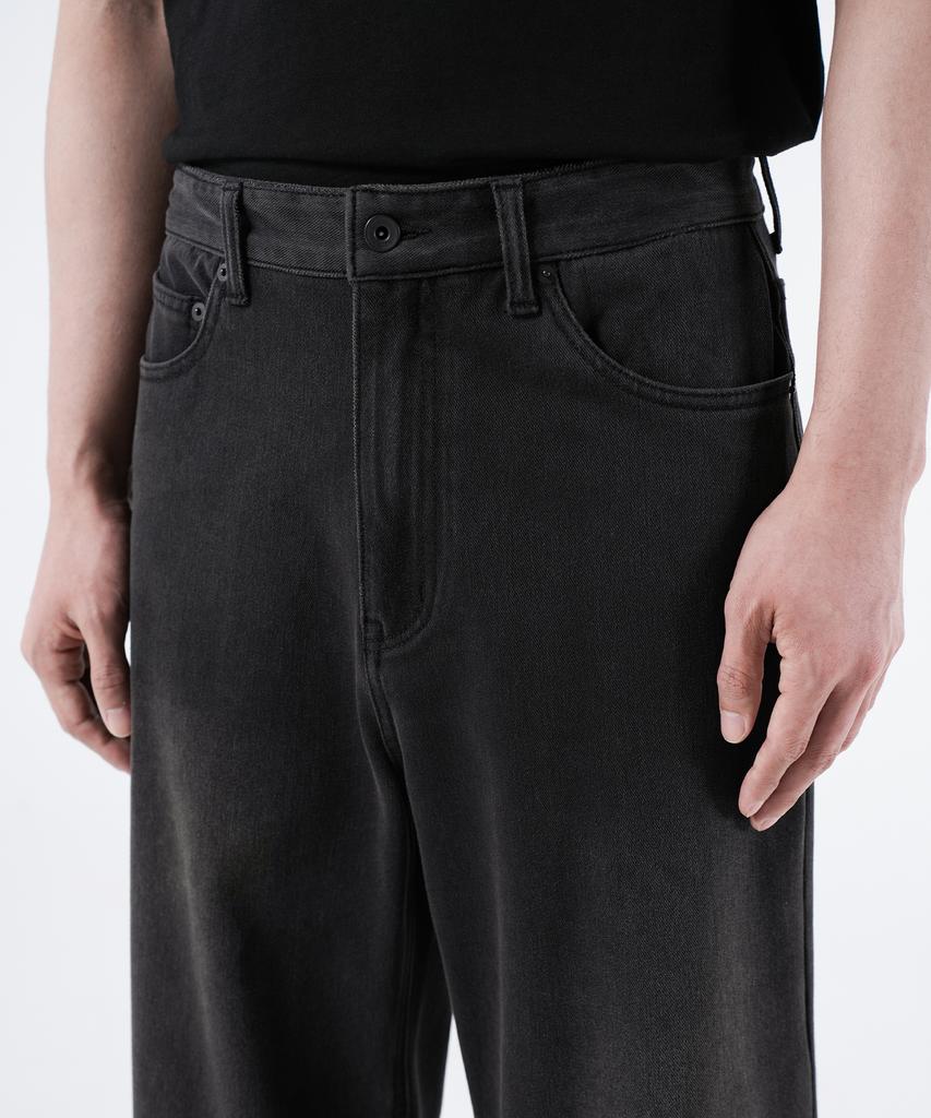 Beulaendideu Wide Denim Sweat Pants [Brushed Gray]