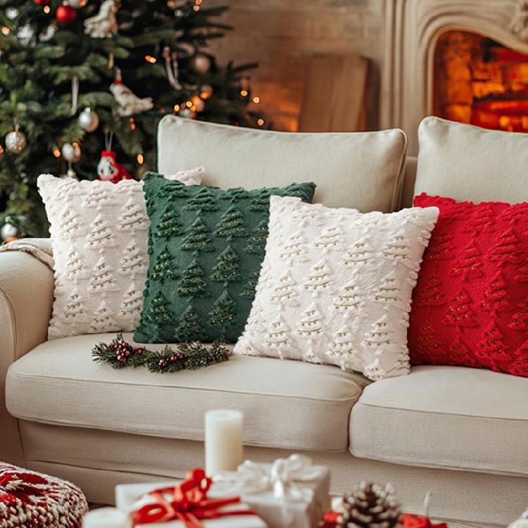 Mehrzweck Weihnachts-Kissenbezug Weihnachtselement Dekokissenbezug für Zuhause Zimmer Sofa Couch Dekoration