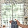 Jacquard Quasten Vorhang Raumteiler, 100x200cm Türvorhang für Wohnzimmer, Heimdeko Sichtschutz, Leichte Hängepartition