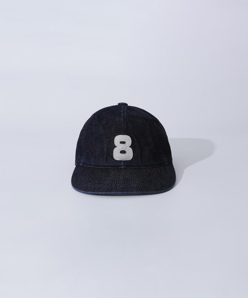 WOULDBE 8 Denim Baseball Cap (Indigo One Wash)