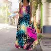 Women's Slip Dress Maxi Long Dress Leopard Print Stitching Print Stitching Print Dress Spring & Summer Leisure Vacation