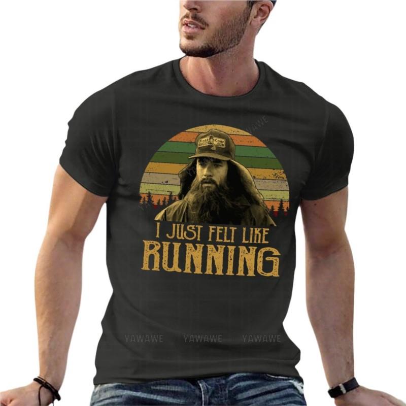Forrest Gump Ik Voelde Gewoon De Drang Om Te Rennen Vintage Oversized T-shirts Bedrukt UnisexS Kleding Katoen Streetwear Grote Maat Top Te