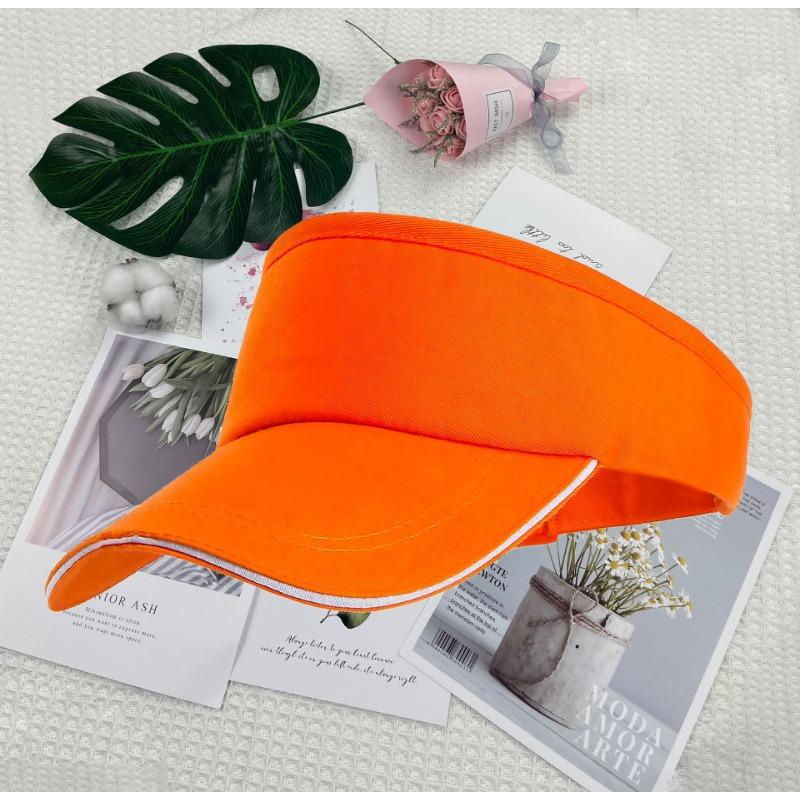 Pure cotton empty top hat printed sun hat topless parent-child hat group printing