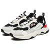FILA Rayflide Textile, Synthetic Leather Wear resistant And Lightweight Low top Casual Shoes Men's Black White F12M242121FBS