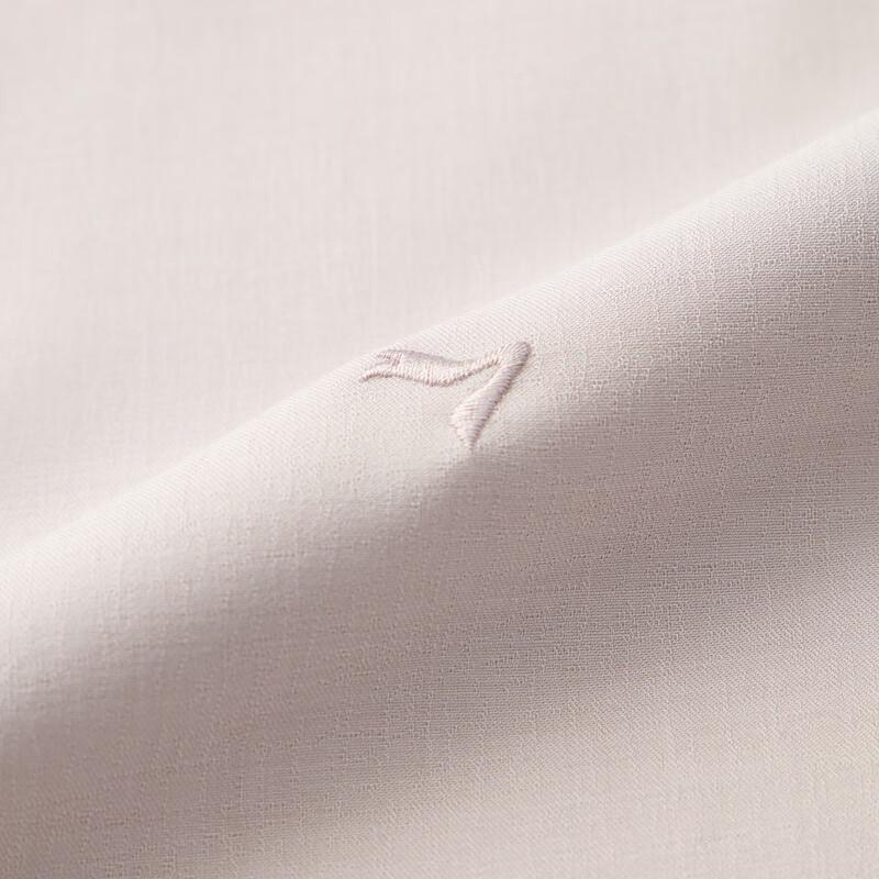 Qipai Men's Summer Casual Mandarin Collar Short Sleeve Shirt