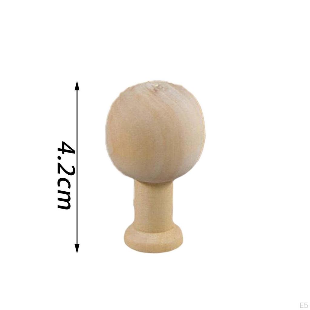 10 Piezas Adornos de Madera sin Terminar Pintados DIY, Juguete de Dibujo Graffiti Manualidades de Madera Creativas para
