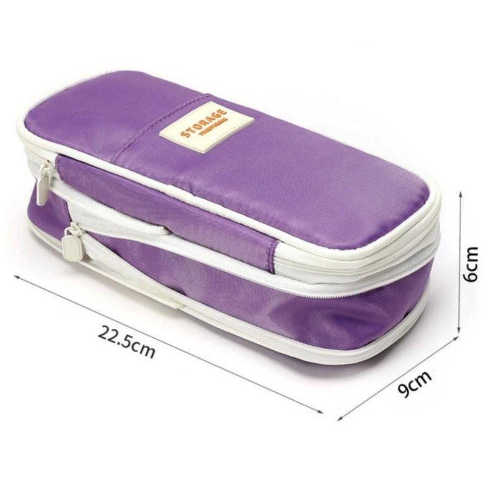 Oxford Fabric Pencil Cases Zip Closure Stationery Bag New Pencil Pouch For Students
