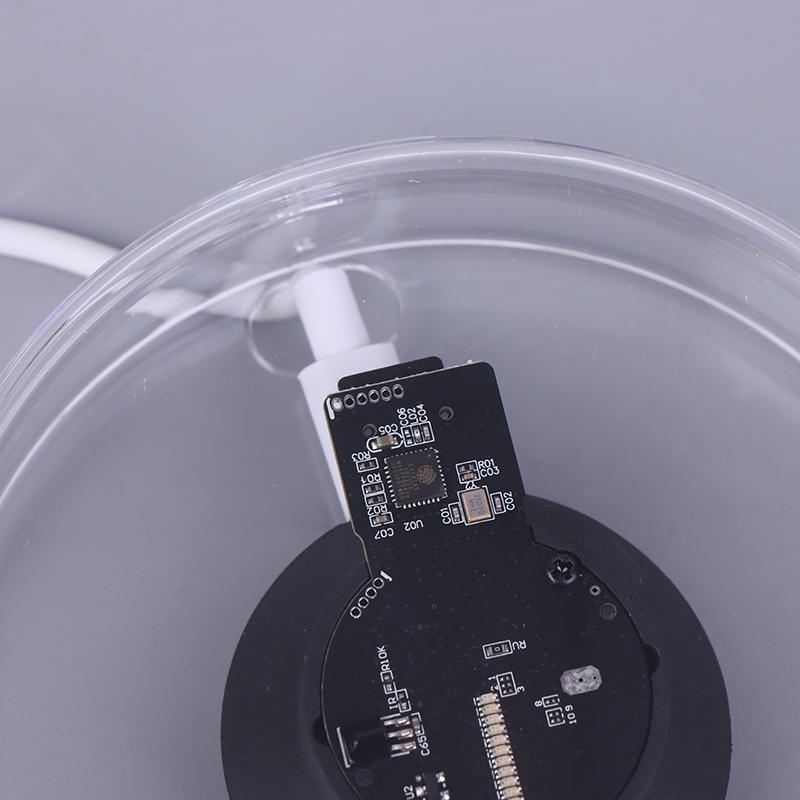 3D Holographic Advertising Lights Led Desktop Model Fan Screen With Audio Playback With Transparent Cover Holographic Fan