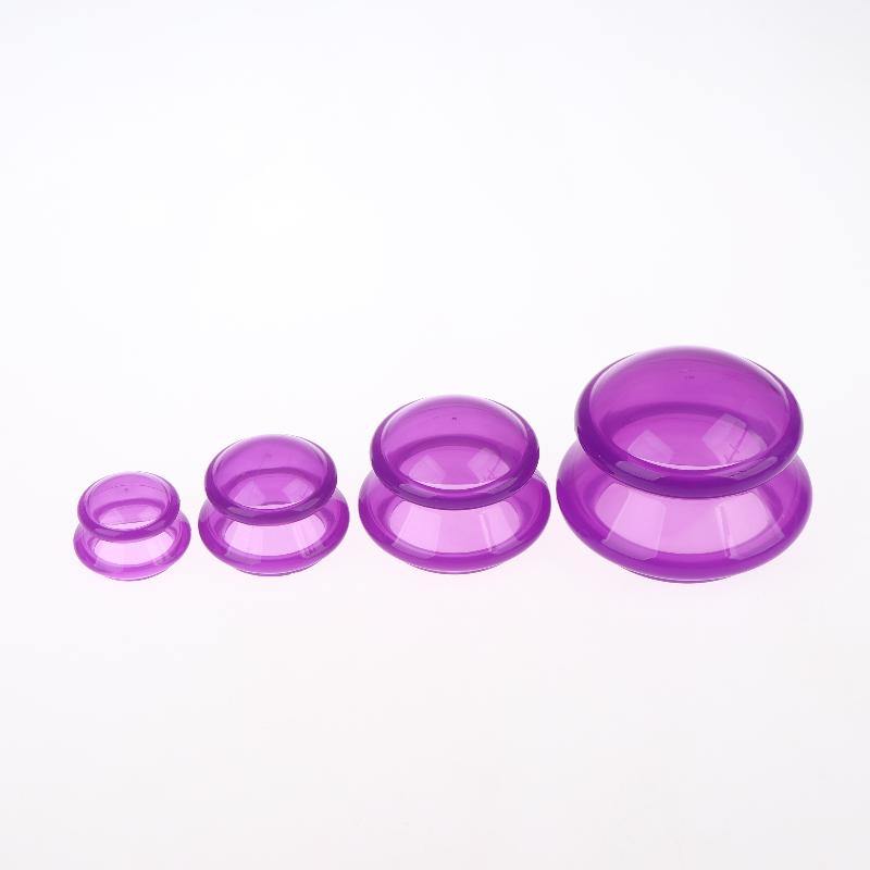 1/4Pcs Massage Body Cupping Chinese Bubble Silicone Suction Cups Vacuum Silicone Jars Massage Cups Silicone Cups