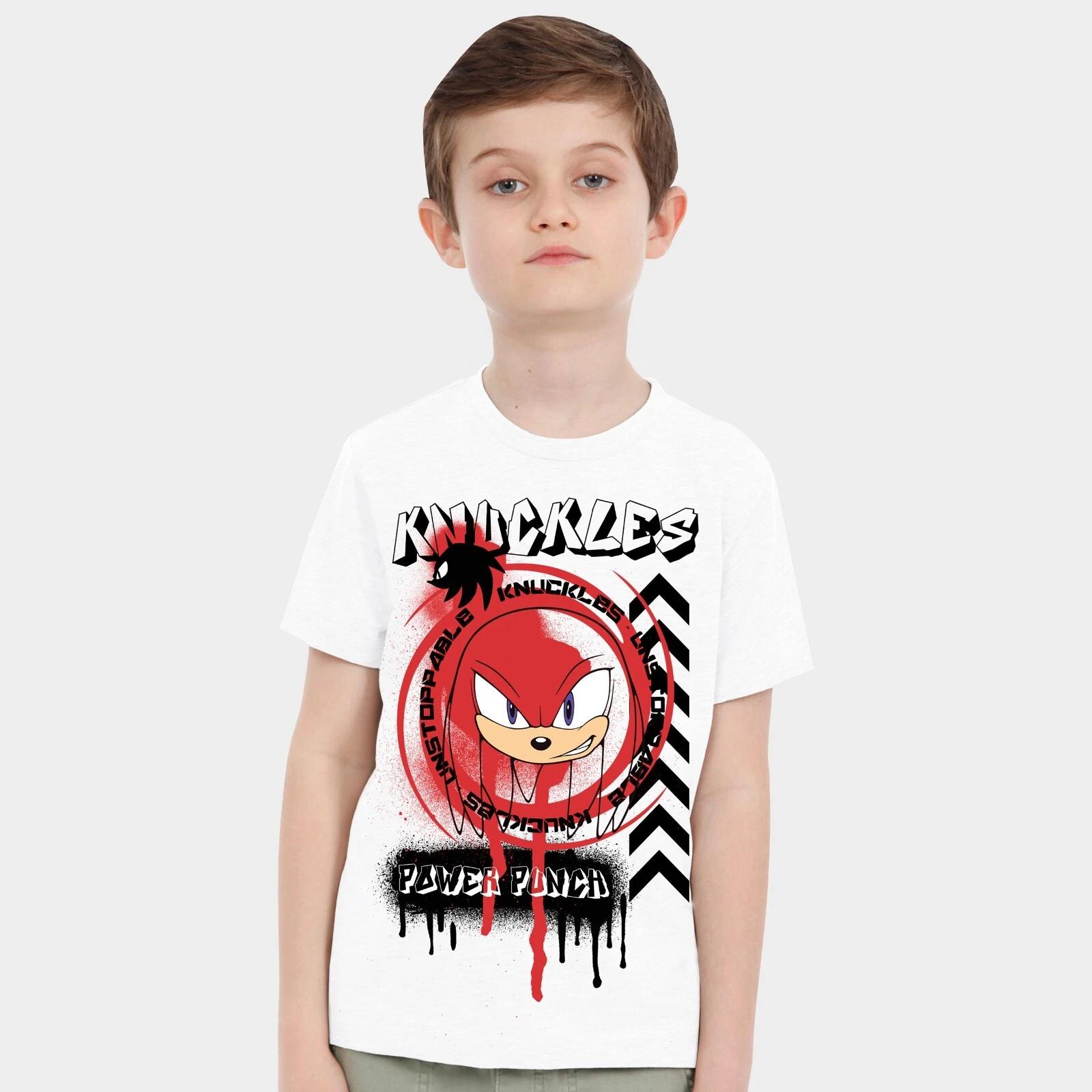 Sonic The Hedgehog T-Shirt | Boys Knuckles T Shirt | Sonic Tshirt For Boys 110